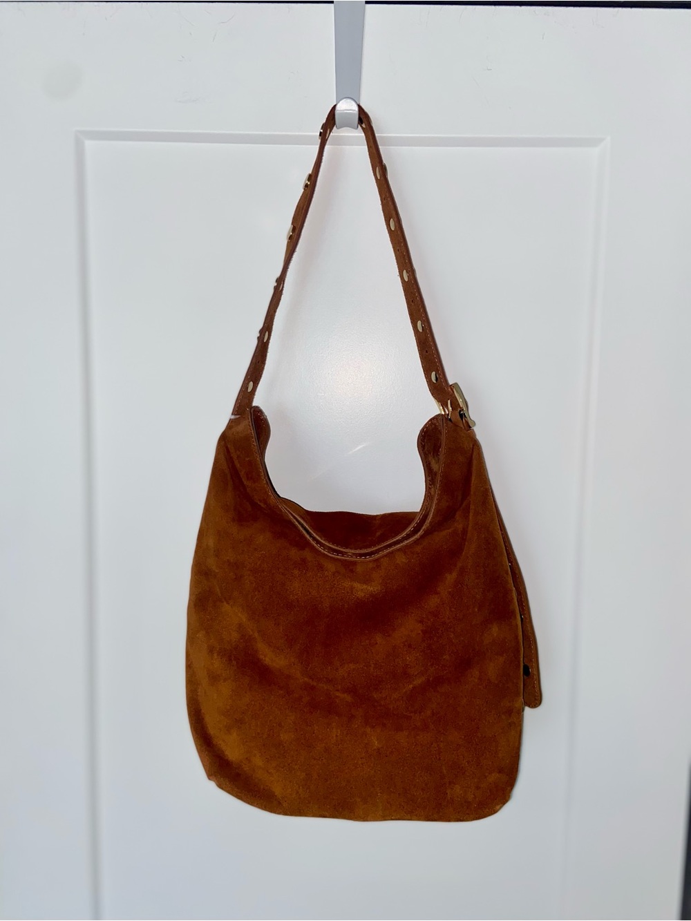 Lilium Firenze studded suede bag